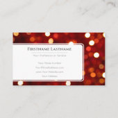 Mousserende lichten voor professionele Event Manag Visitekaartje (Achterkant)