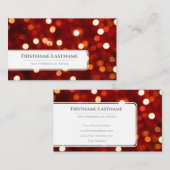 Mousserende lichten voor professionele Event Manag Visitekaartje (Voorkant / Achterkant)