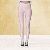 Mousserende lichtroze Leggings
