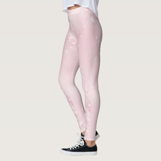 Mousserende lichtroze Leggings (Links)