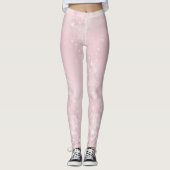 Mousserende lichtroze Leggings (Voorkant)