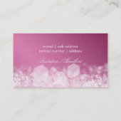 Mousserende lichtroze visitekaartje (Achterkant)