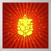 Mousserende Lord Ganesha Poster (Voorkant)