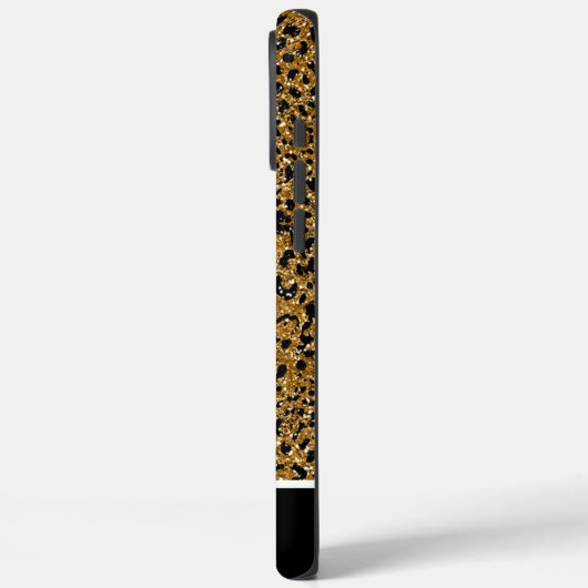 Mousserende luipaardprint stof Case-Mate iPhone case (Achterkant / Links)