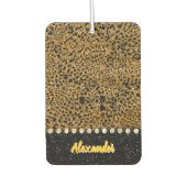 Mousserende luipaardprint stof luchtverfrisser (Voorkant)