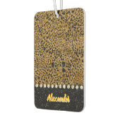 Mousserende luipaardprint stof luchtverfrisser (Links)