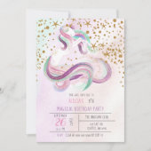 Mousserende Magische Unicorn Birthday-uitvindingen Kaart (Voorkant)