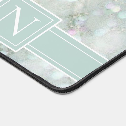 Mousserende marmer Pastel Green Std ID672 Bureaumat (Hoek)