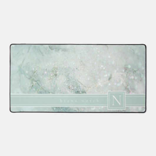 Mousserende marmer Pastel Green Std ID672 Bureaumat (Voorkant)