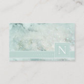 Mousserende marmer Pastel Green Std ID672 Visitekaartje (Voorkant)