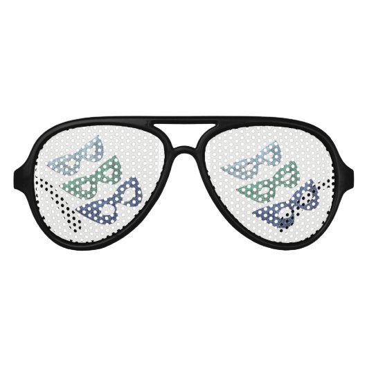 Mousserende maskers - aviator zonnebril (Voorkant)