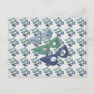 Mousserende maskers - briefkaart