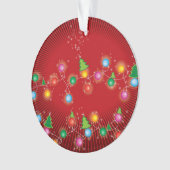 Mousserende mini-kerstboomverlichting foto's ornament (voorkant)