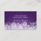 Mousserende nacht Paarse Professional Visitekaartje (Achterkant)