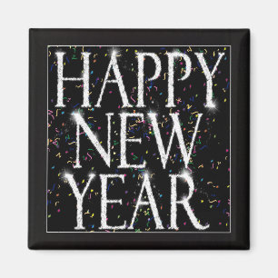 Mousserende nieuwe jaren magneet