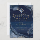 Mousserende nieuwe Waterverf van de goudkoopvaardi Feestdagenkaart (Voorkant)