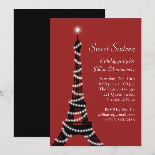 Mousserende oliefabriek in rood kaart (Voorkant / Achterkant)