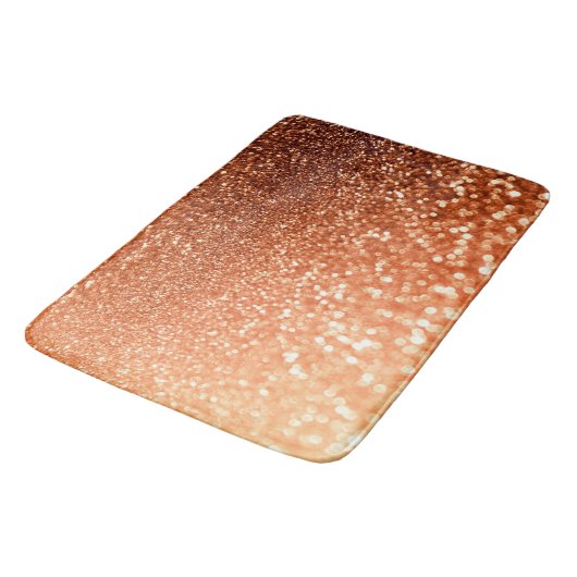 Mousserende Ombre Copper Shiny Trendy Glitter Badmat (Gekanteld)