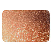 Mousserende Ombre Copper Shiny Trendy Glitter Badmat (Voorkant)