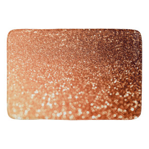 Mousserende Ombre Copper Shiny Trendy Glitter Badmat