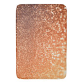 Mousserende Ombre Copper Shiny Trendy Glitter Badmat (Voorkant Verticaal)