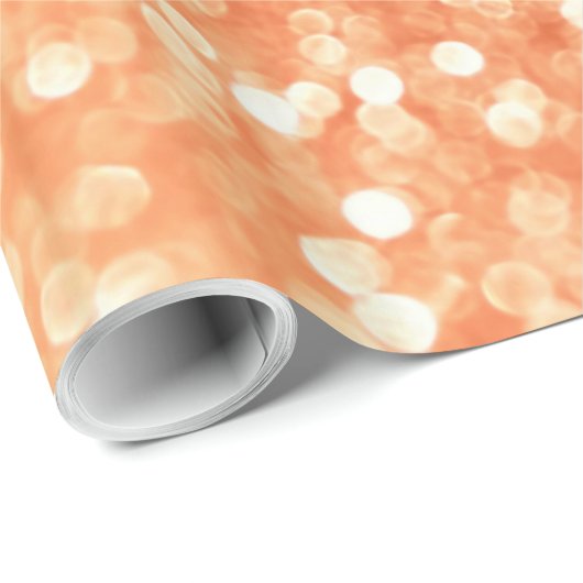 Mousserende Ombre Copper Shiny Trendy Glitter Cadeaupapier (Rol Hoek)