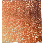 Mousserende Ombre Copper Shiny Trendy Glitter Douchegordijn (Voorkant)