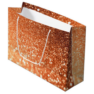 Mousserende Ombre Copper Shiny Trendy Glitter Groot Cadeauzakje