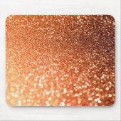 Mousserende Ombre Copper Shiny Trendy Glitter Muismat (Voorkant)