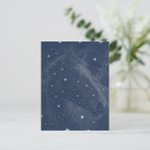 Mousserende paarden Constellatie Stars Midnight Bl Briefkaart (Staand voorkant)