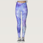 Mousserende Paars en lavender Leggings (Voorkant)