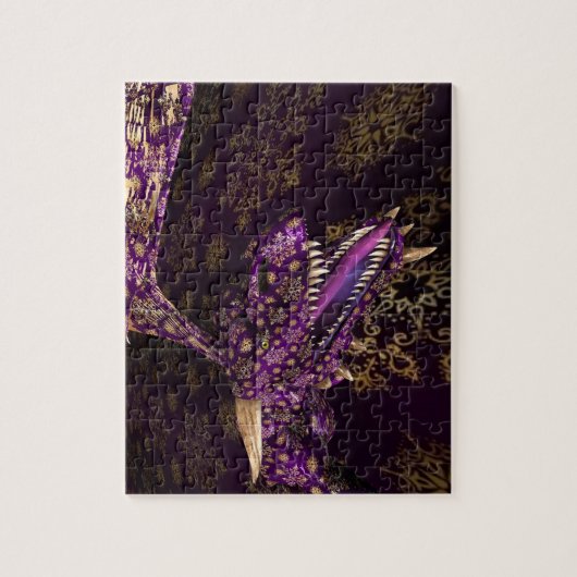 Mousserende Paarse draak Legpuzzel (Verticaal)