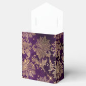 Mousserende Paarse en goudhoudende  Damask Bedankdoosjes (Geopend)