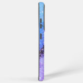 Mousserende Paarse Monogrammed Marmer Samsung Galaxy Hoesje (Rechterkant)