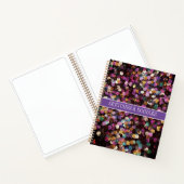 Mousserende paarse Notitieboeken (Binnen)