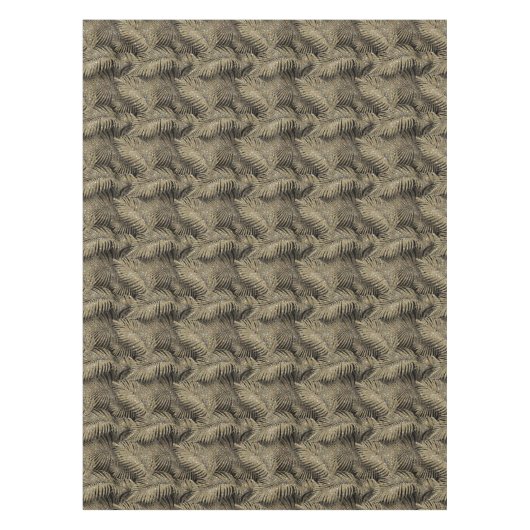 Mousserende palmbladeren Pattern Gold ID831 Tafelkleed (Voorkant)