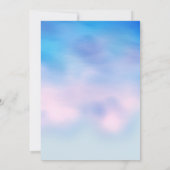 Mousserende Parijse Baby shower Nodig roze/blauw u Kaart (Achterkant)