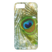 Mousserende peacock Feather iPhone 7 hoesje (Achterkant)