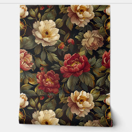 Mousserende pioenroos Noel Behang