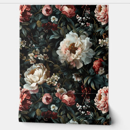 Mousserende pioenroos Noel Botanical Behang