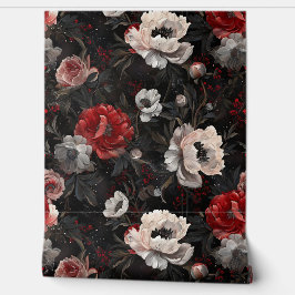 Mousserende pioenroos Noel Botanical Behang