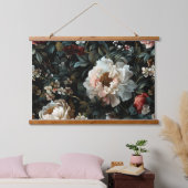 Mousserende pioenroos Noel Botanical Hangend Wandkleed (Slaapkamer)