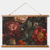 Mousserende pioenroos Noel Botanical Hangend Wandkleed (Voorkant)