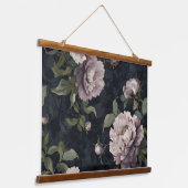 Mousserende pioenroos Noel Botanical Hangend Wandkleed (Gebogen)