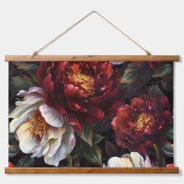 Mousserende pioenroos Noel Botanical Hangend Wandkleed