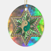 Mousserende Psychedelic Yin-Yang Stars Ornament (Links)