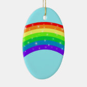 Mousserende regenboog keramisch ornament (Rechts)