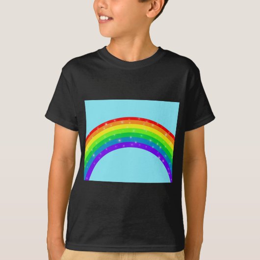 Mousserende regenboog t-shirt (Voorkant)