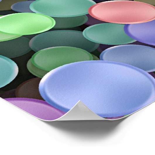 Mousserende regenboogspots poster (Hoek)