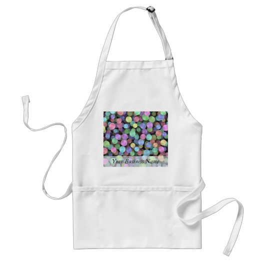 Mousserende regenboogspots standaard schort (Voorkant)
